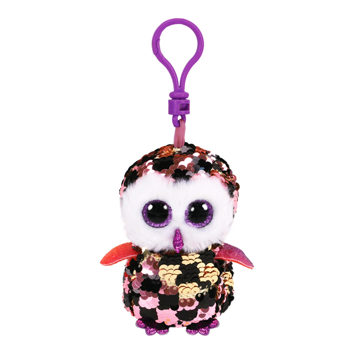 Glitter Pink Owl Chucks - Keychain