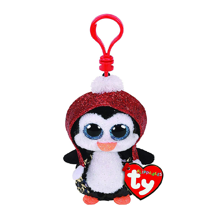 Glitter Red Riding Hood Penguin Gael - Keychain
