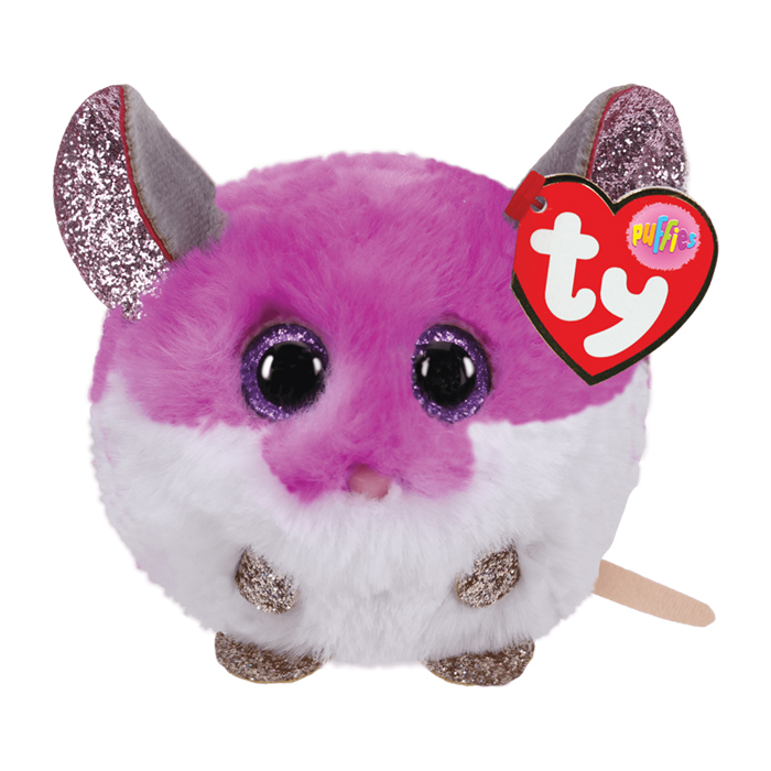 Purple rat rolling fur ball