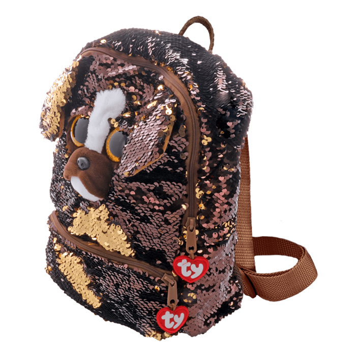Glitter Brown Dog Brutus - Large Capacity Backpack - Image 3