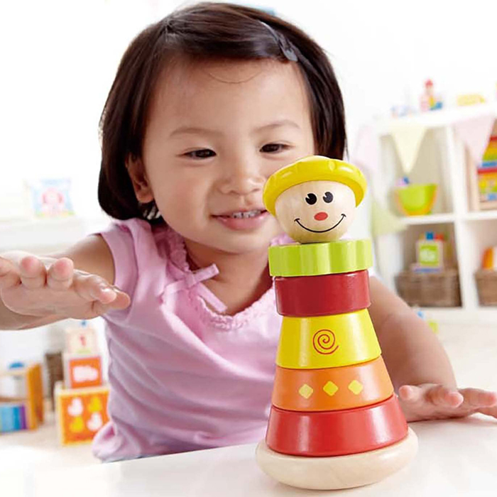 little girl building tower - Image 5