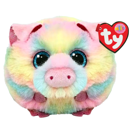 Rainbow Pig Beads Hair Ball