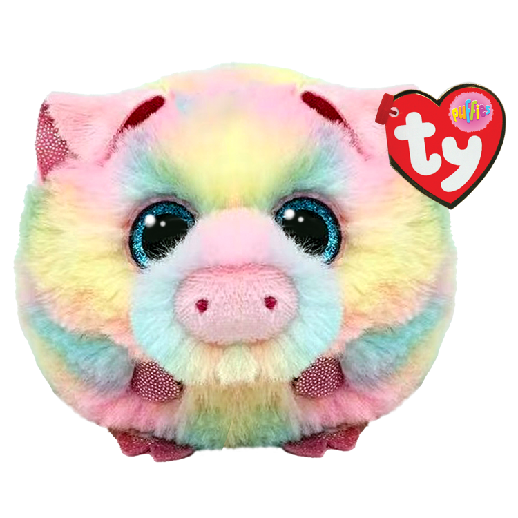 Rainbow Pig Beads Hair Ball