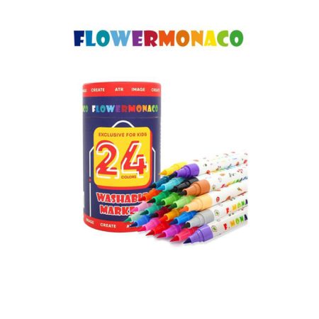 水洗水彩筆24色 | Washable Markers 24color