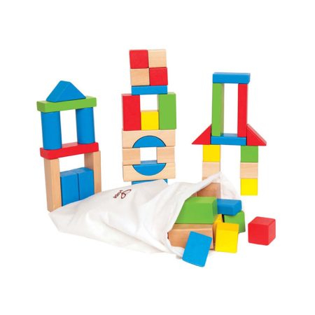 Rainbow building blocks (50 pieces)