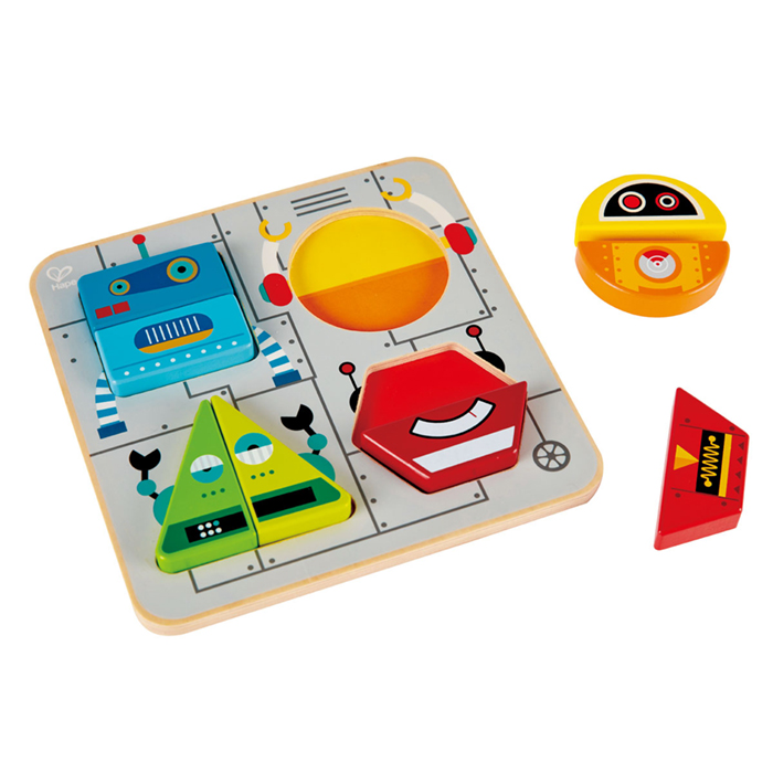 Robot sorting and standing puzzles