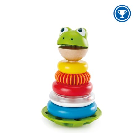 frog fancy ring stack tower