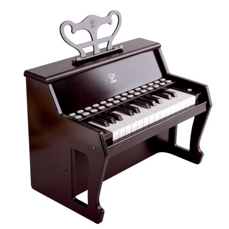 Multifunctional lighting teaching desktop piano (black)
